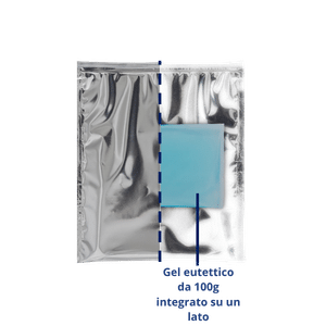 Borsa termica 20x22 cm con gel eutettico integrato
