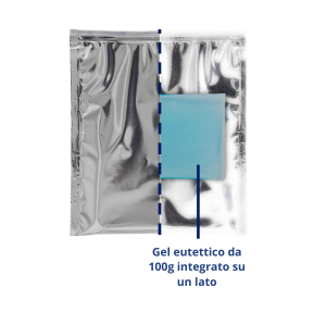 Busta termica con ZIP e gel integrato 20X22cm